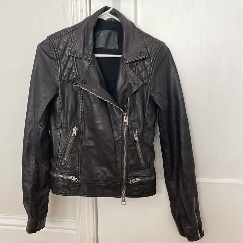 All Saints leather jacket